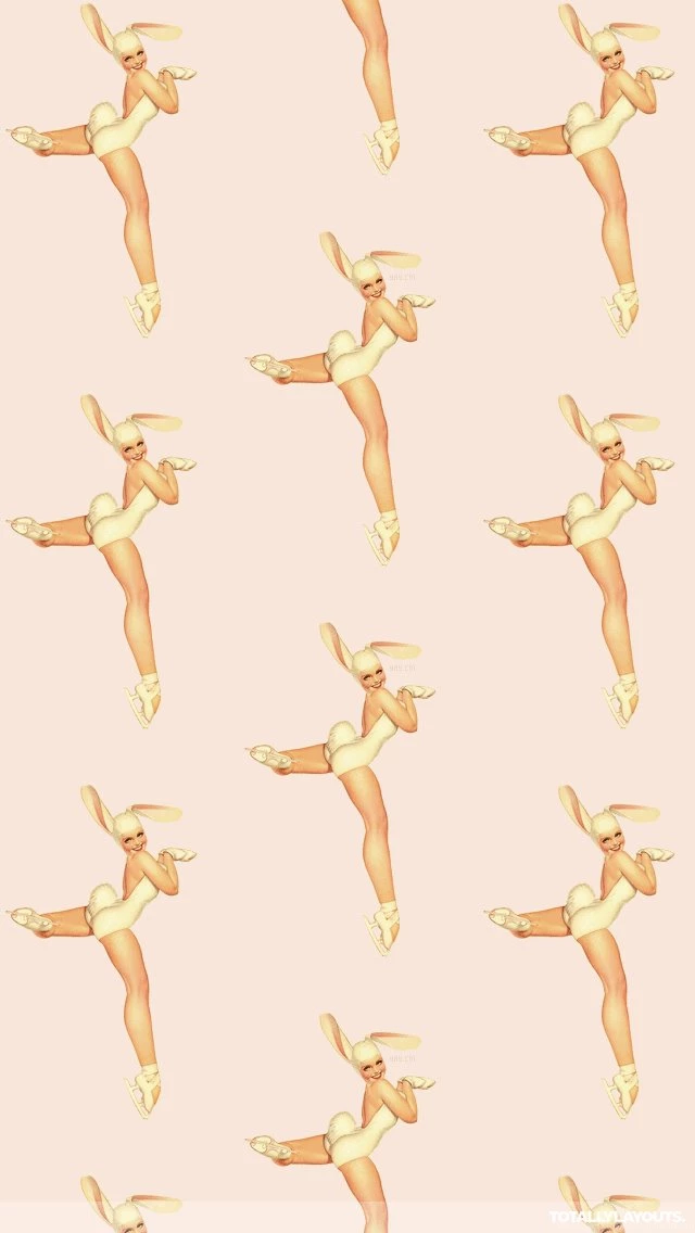 Ice Skating Bunny Girl Whatsapp Wallpapers Hipster Whatsapp Chat ...