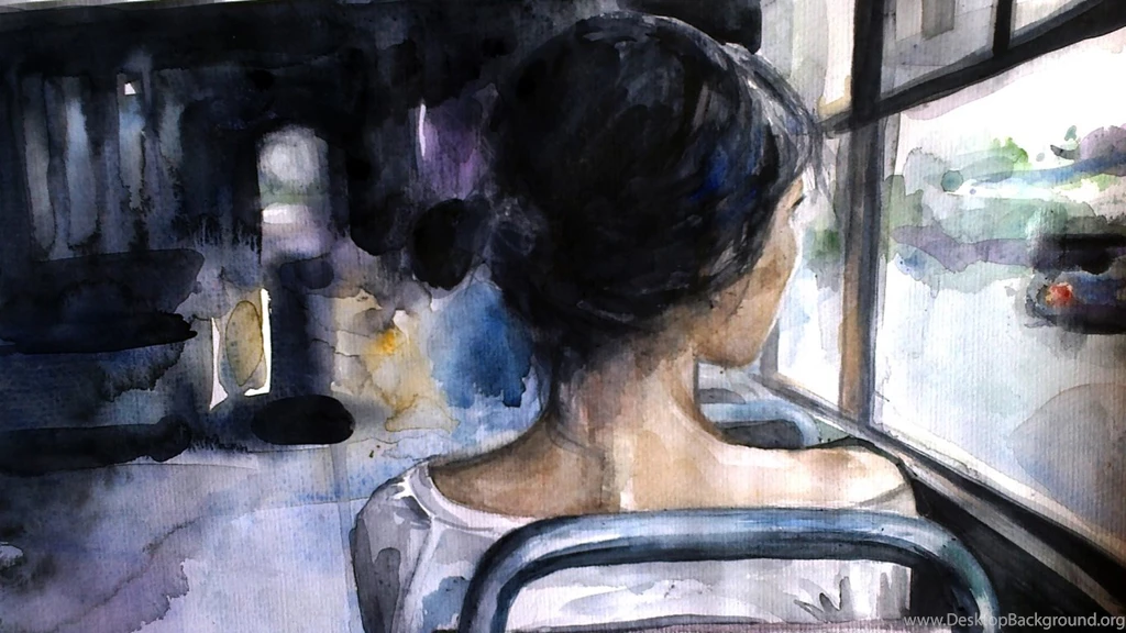 Lonely Girl Wallpapers Bus Paint