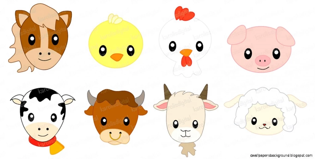 Baby Farm Animals Clipart