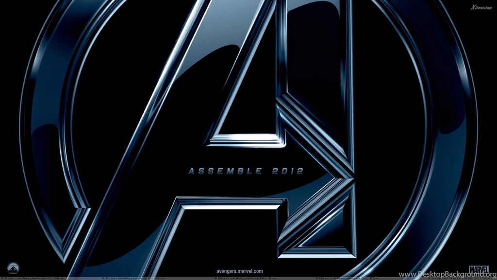 2012 The Avengers Logo On Black Backgrounds Wallpapers