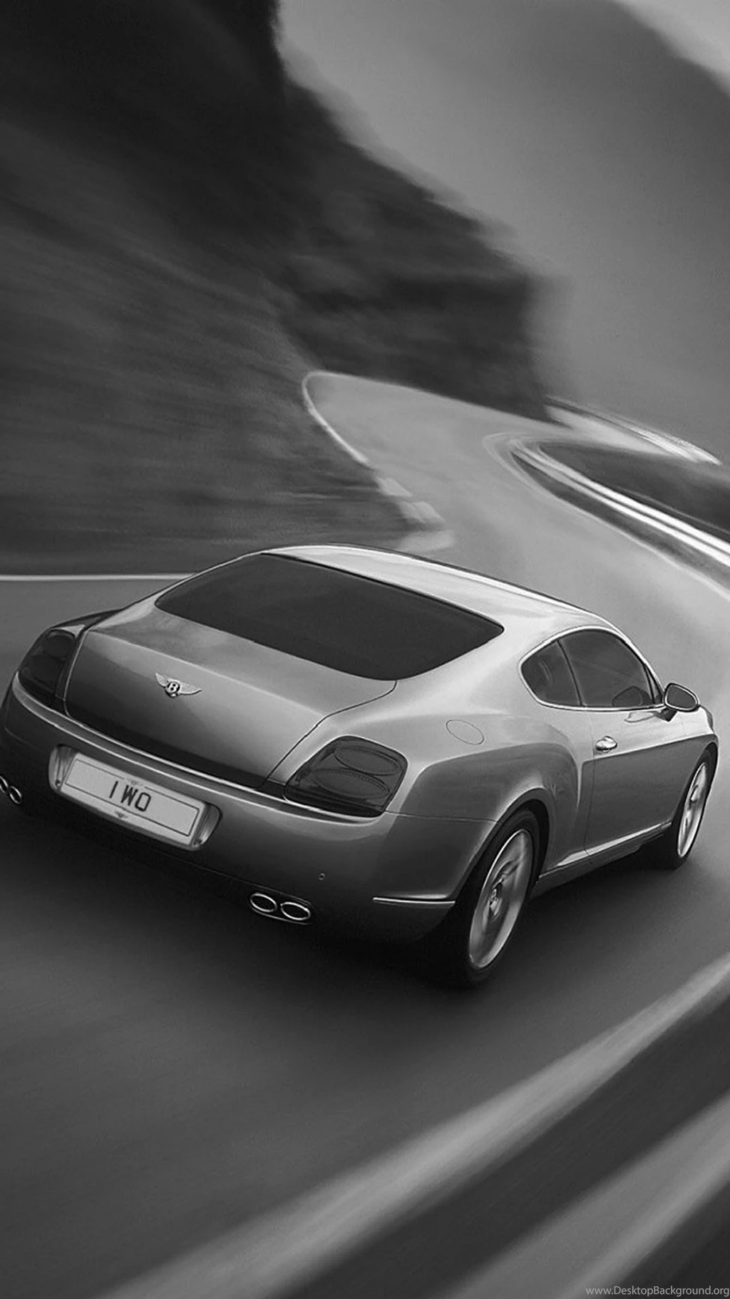 Bentley Continental GT Black And White iPhone 6 Plus HD Wallpapers ...