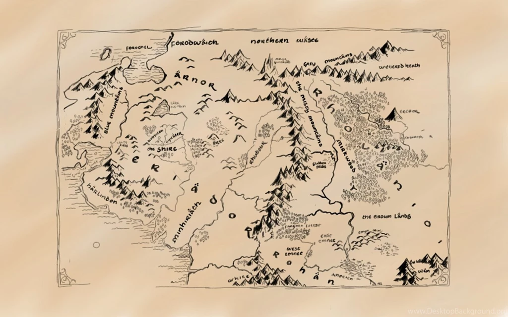 Middle Earth Map By BrettDahMann On DeviantArt