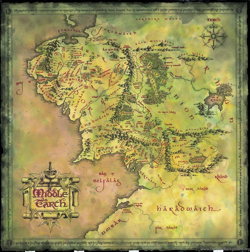 Map Of Middle Earth Wallpapers Wallpapers Cave