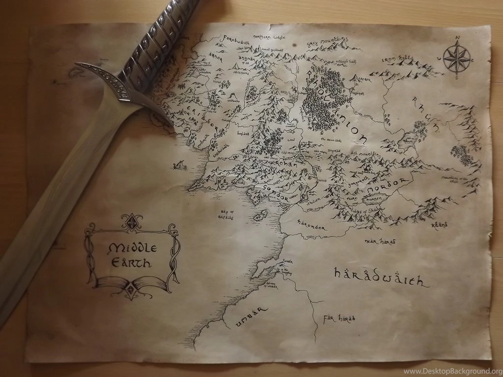 Map Of Middle Earth By Alatarielarfeiniel On DeviantArt