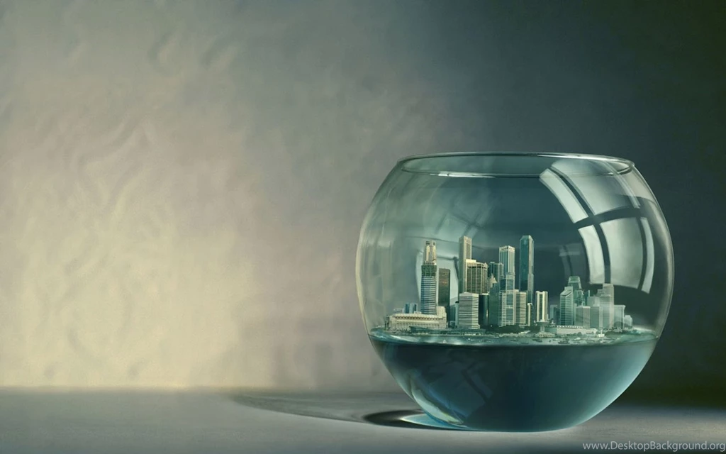 1280x800 City In Aquarium Desktop PC And Mac Wallpapers