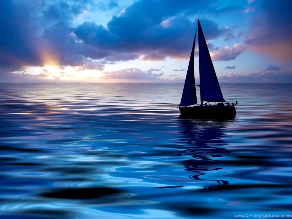 Sailing Boat At Sunset < Other/Fun < Miscellaneous < Desktop Wallpapers