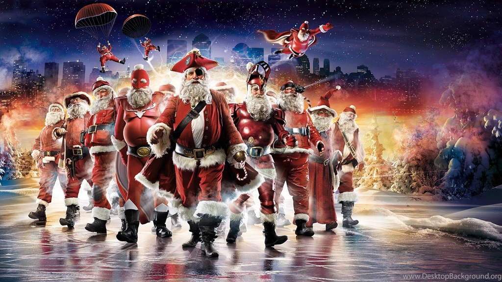 Funny Christmas Parody Santa Claus Digital Art Wallpapers ...