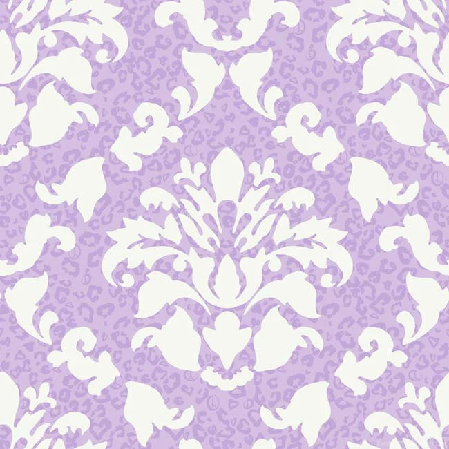 Purple White Damask Skins PW3933 Wallpapers Interior Home Decor