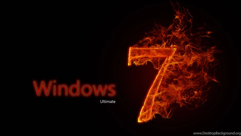 Windows 7 Ultimate On Fire By Genoblex On DeviantArt
