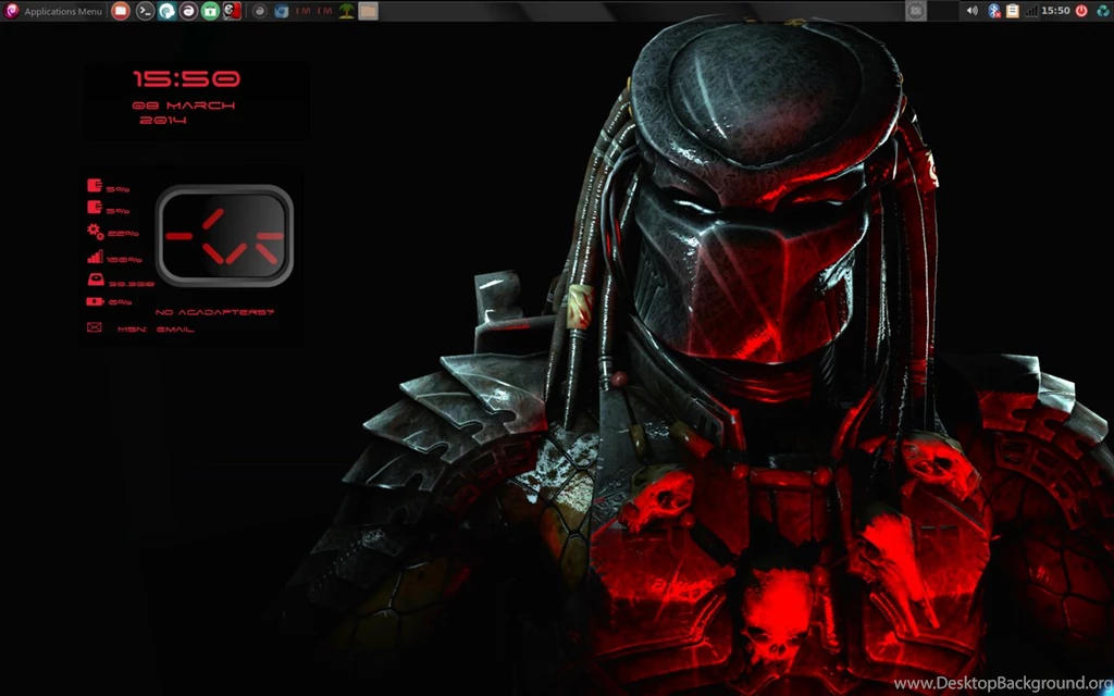 The Red Predator With Conky By Speedracker On DeviantArt
