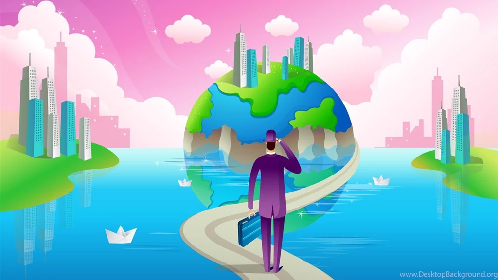 Vector Cartoon Wallpapers Business Meaning (2)