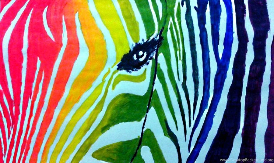Rainbow Zebra By IWildBlood On DeviantArt