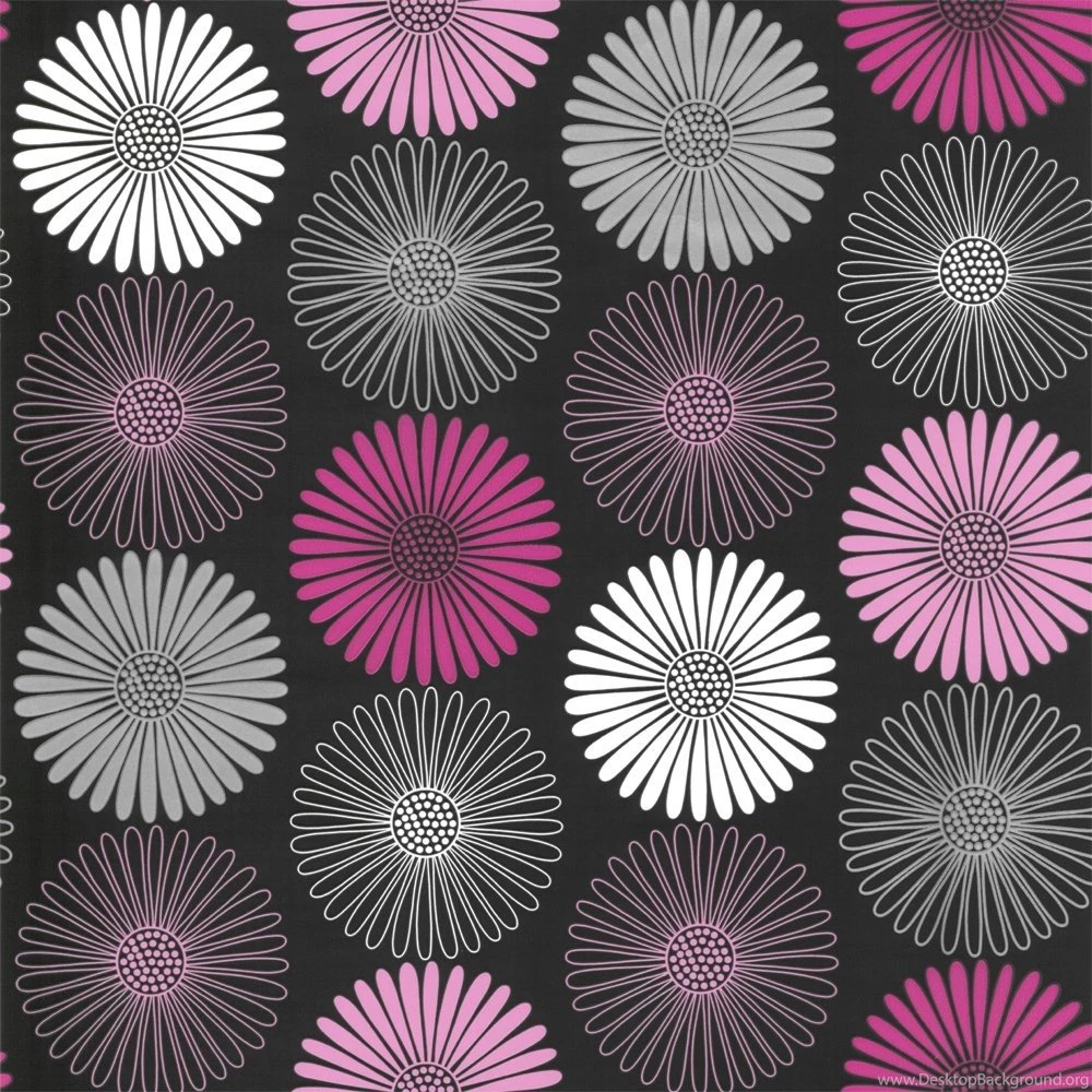 Muriva Emily Floral Wallpapers Black / Red / Gold / Peach (120101 ...