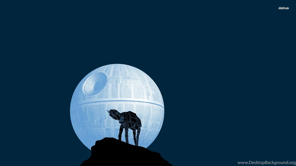 Walker And The Death Star, Star Wars, Vector, 1920x1080 HD ...