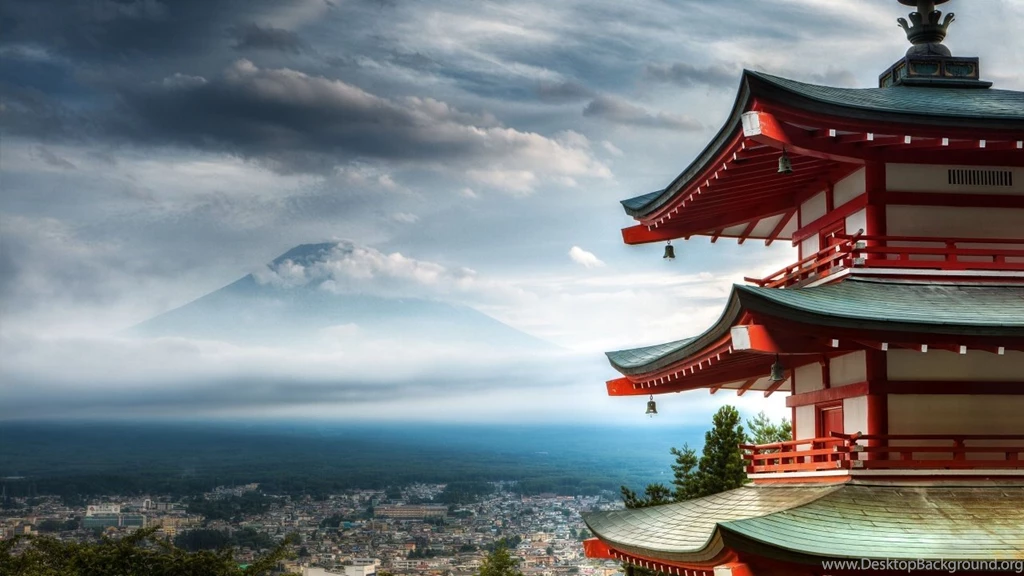 1280x720 Temple Mount Fuji Wallpapers