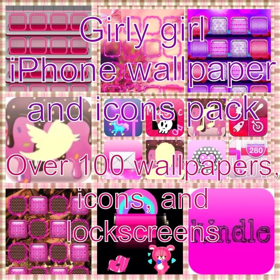 Girly Girl IPhone/iPod Wallpapers/Icons Pack By Forever a lone ...