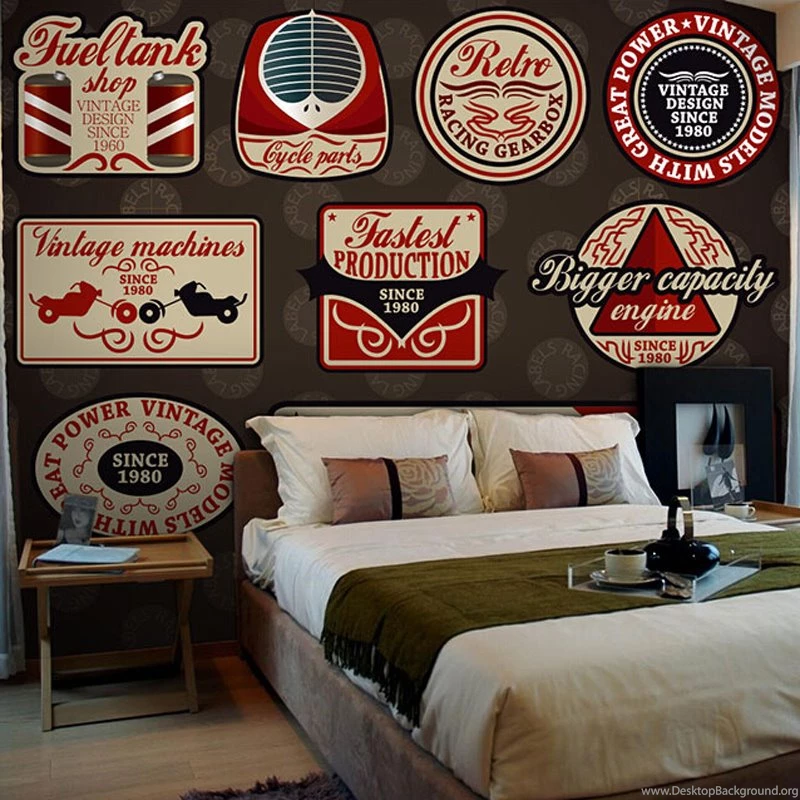 Wall Paper British Retro Style Tag Wallpapers Living Room European ...