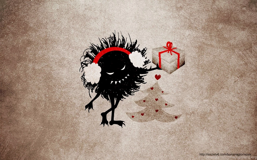 My Grinning Mind: Merry Christmas And Evil Bug Wallpapers