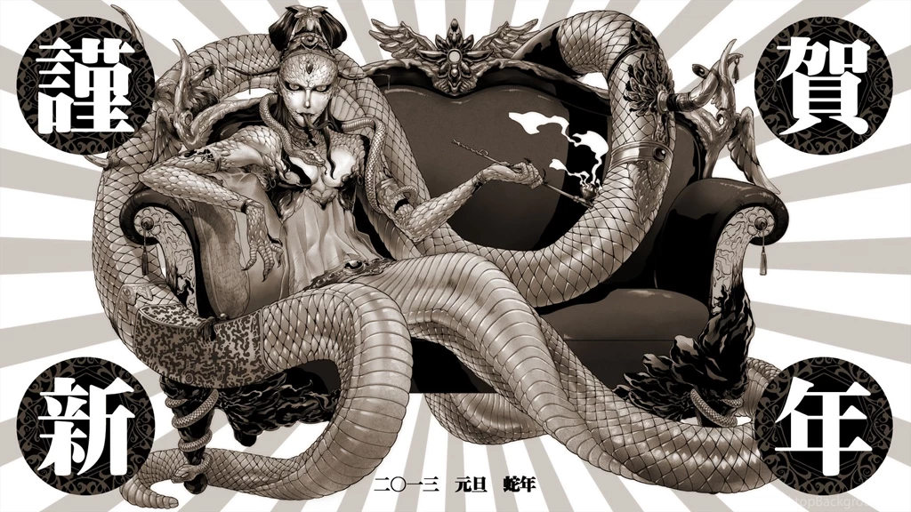 Newyear Art 2013 / Chinese Zodiac Snake By Suke masa On DeviantArt