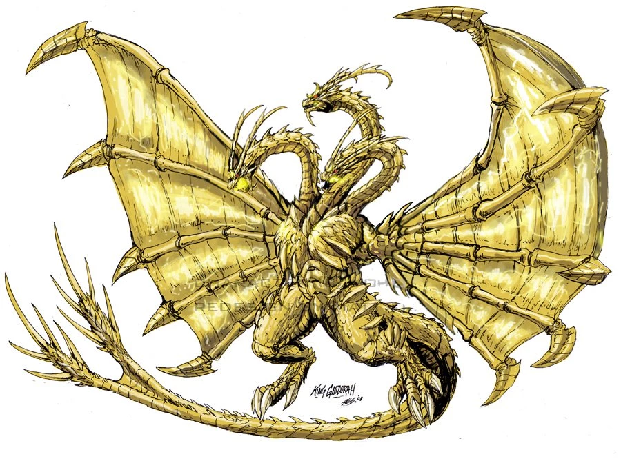1500x1061px King Ghidorah