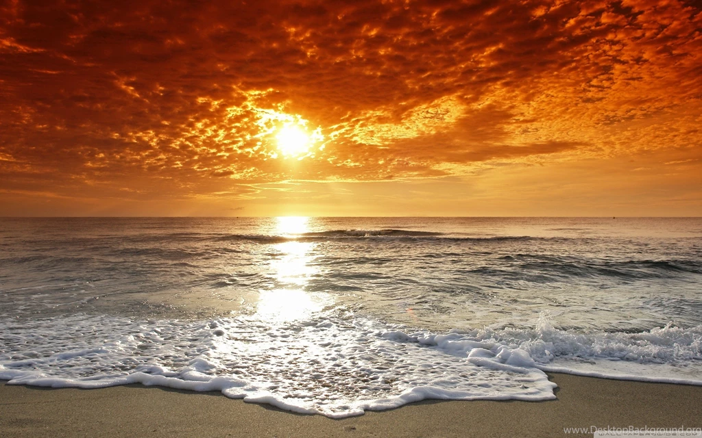Seaside Sunset HD Desktop Wallpapers : High Definition : Fullscreen ...