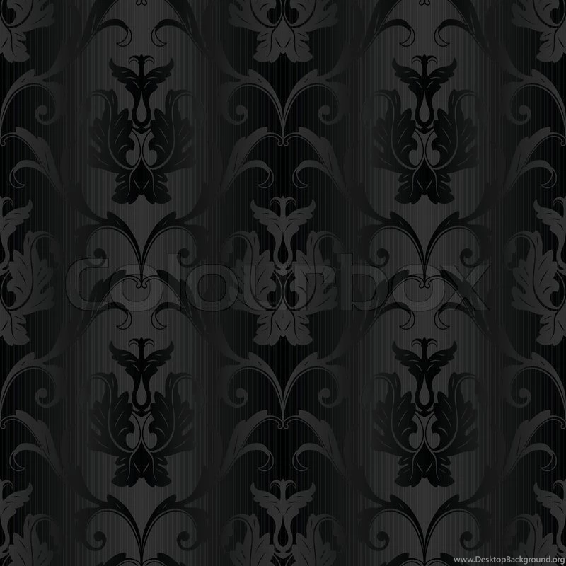 Black And White Seamless Ornamental Wallpapers Or Backgrounds ...