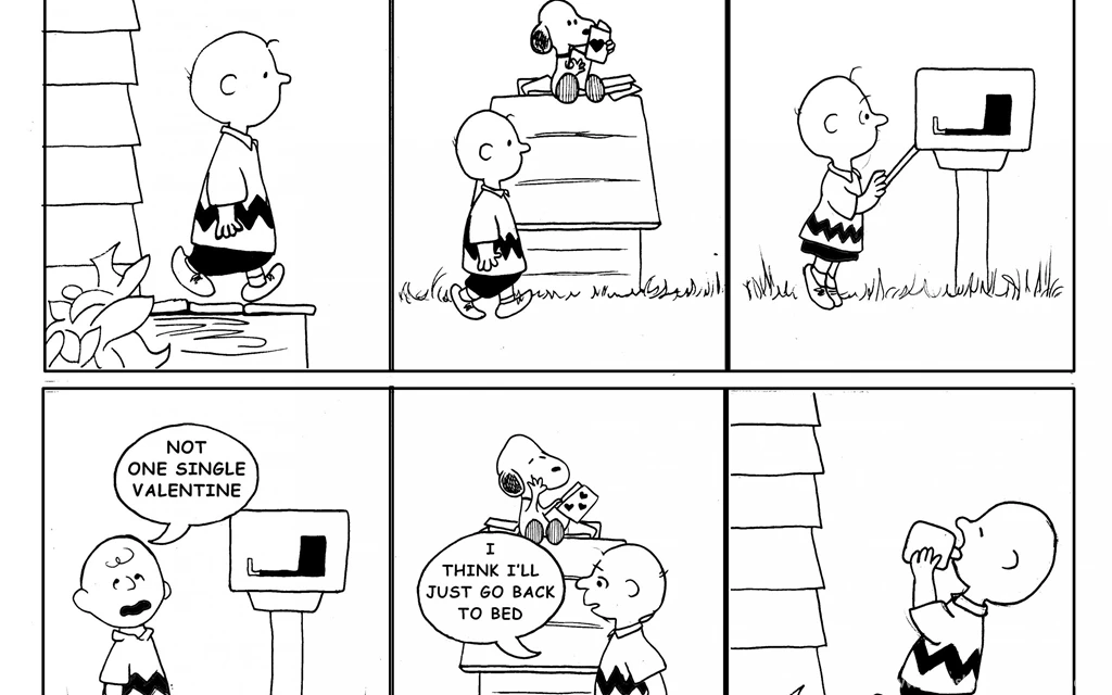 Wallpaper: Funny, Valentine's Day, Comic, Drawings, Black And ...