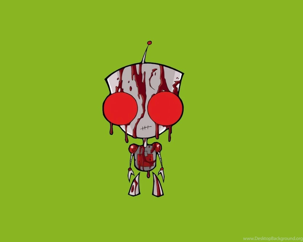 Robots Invader Zim Blood Gir Cartoon Hd Wallpapers (
