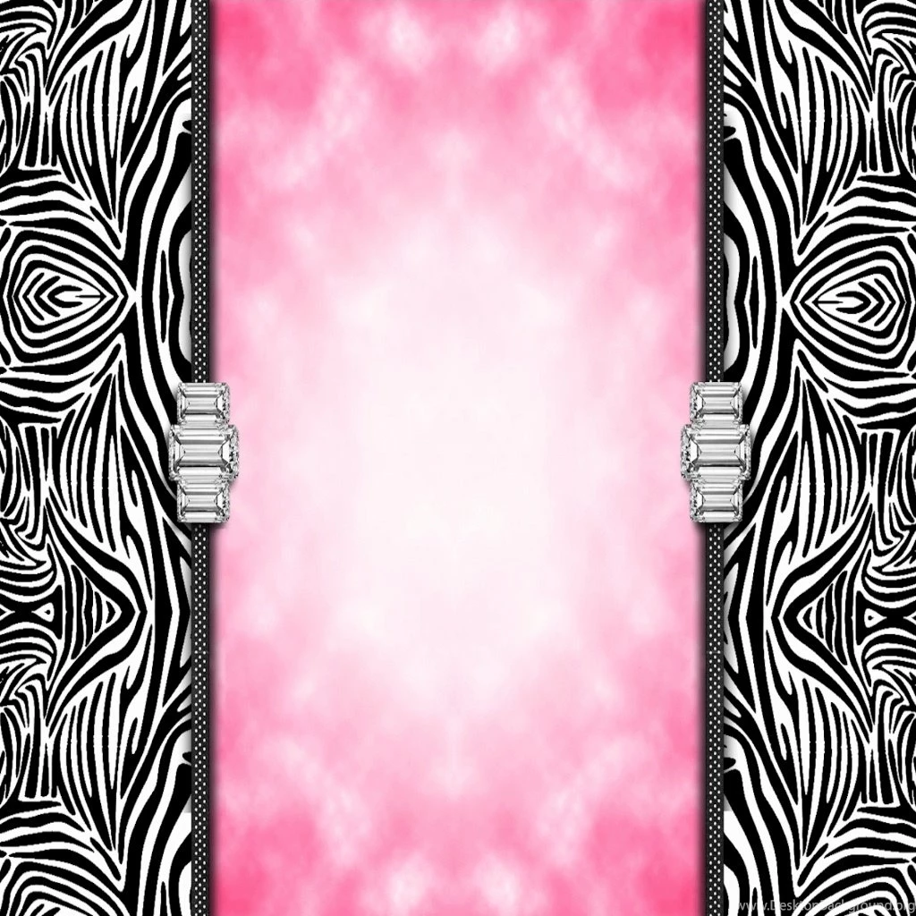 Pink And Black Zebra Wallpapers Border
