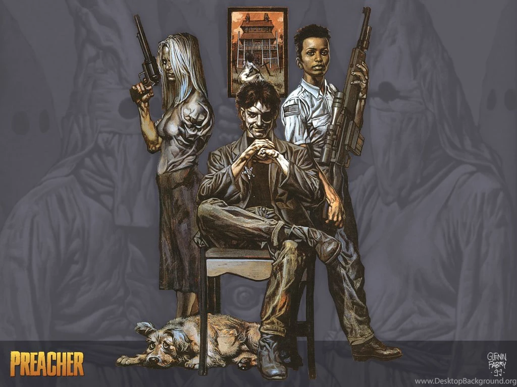 Preacher's Divinity: Jesse Custer, Tulip, Cassidy