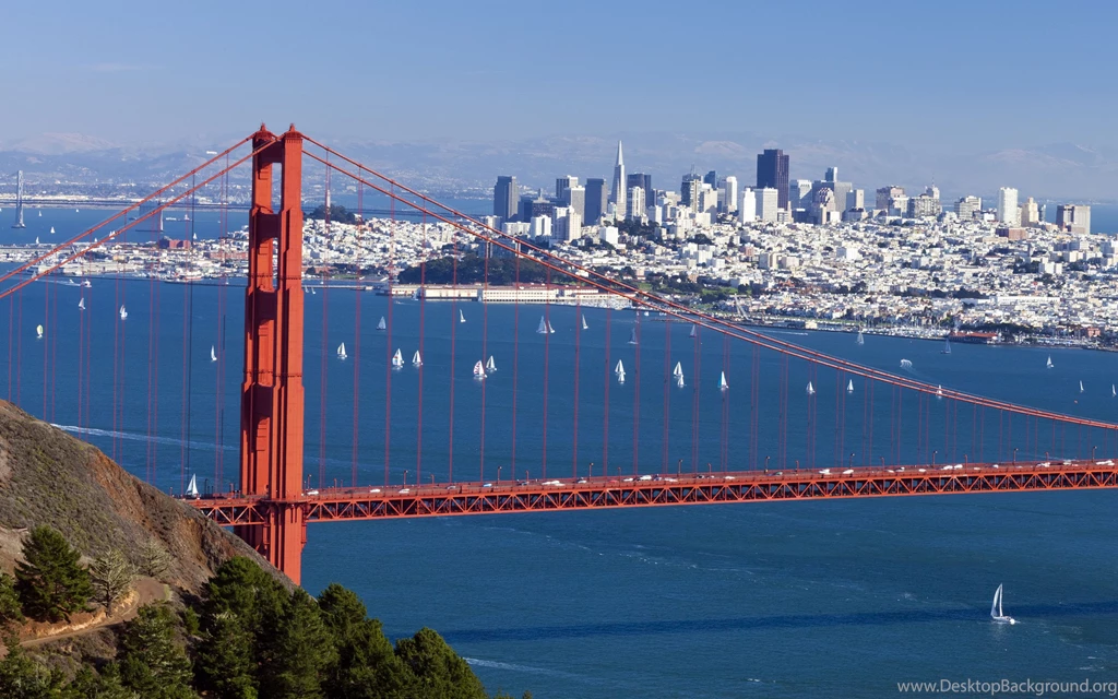 San Francisco Skyline Golden Gate   Wallpaper.