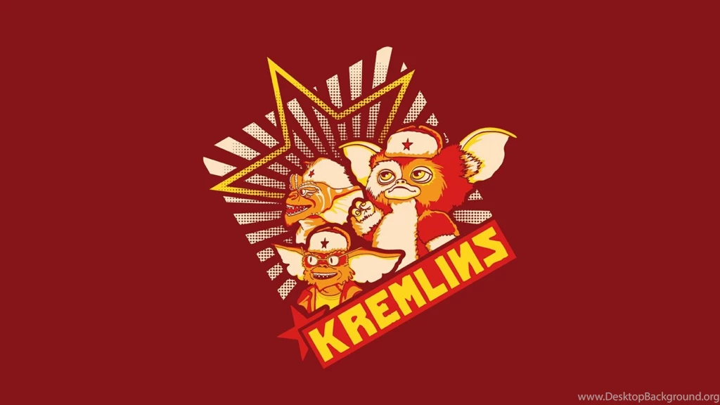 Minimalistic Funny Gremlins Kremlin Wallpapers