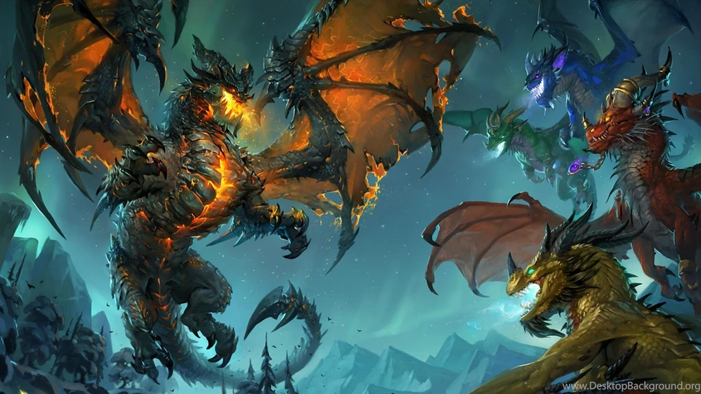 Fantasy Art Deathwing World Of Warcraft: Cataclysm Wallpapers