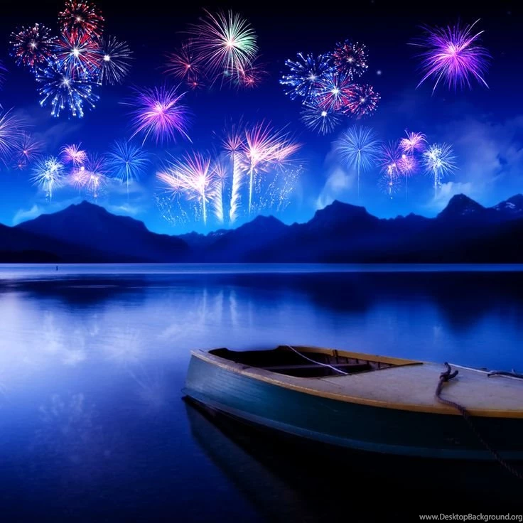 Fireworks In The Sky Lake HD Wallpapers For IPad, iPad Wallpapers ...