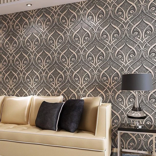 Popular Wallpapers 3d Flocking Wall Covering Hot Sale Embossed ...