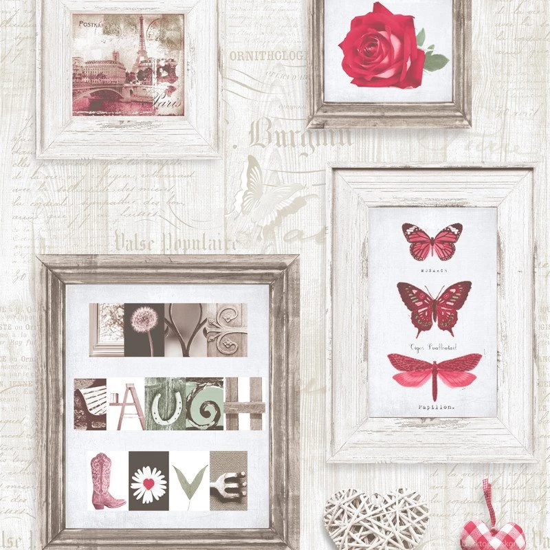 Muriva Live Laugh Love Wallpapers Red