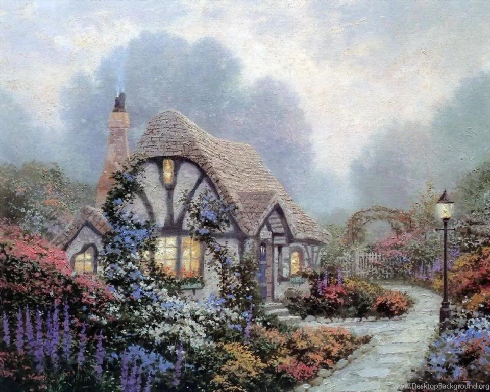Thomas Kinkade Disney Paintings Wallpaper Images