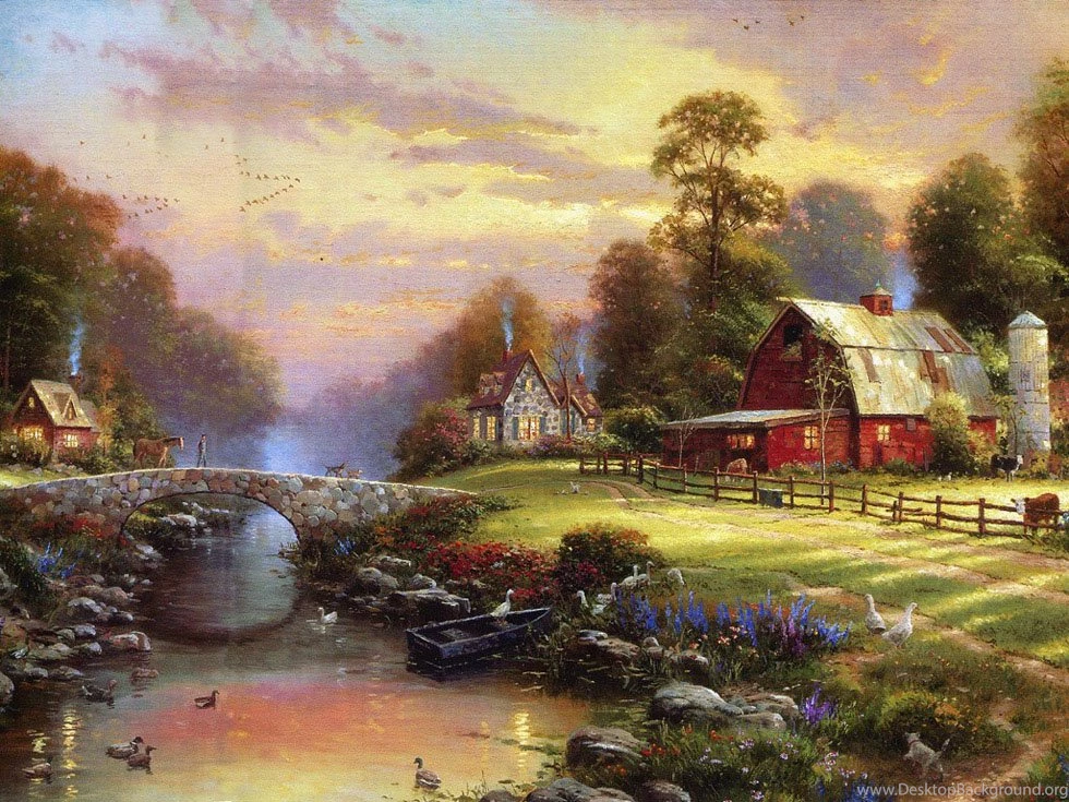 15 Mind Blowing Disney Paintings By Thomas Kinkade The Painter ...
