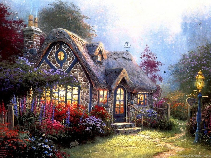 Thomas Kinkade Disney Paintings Wallpaper Images