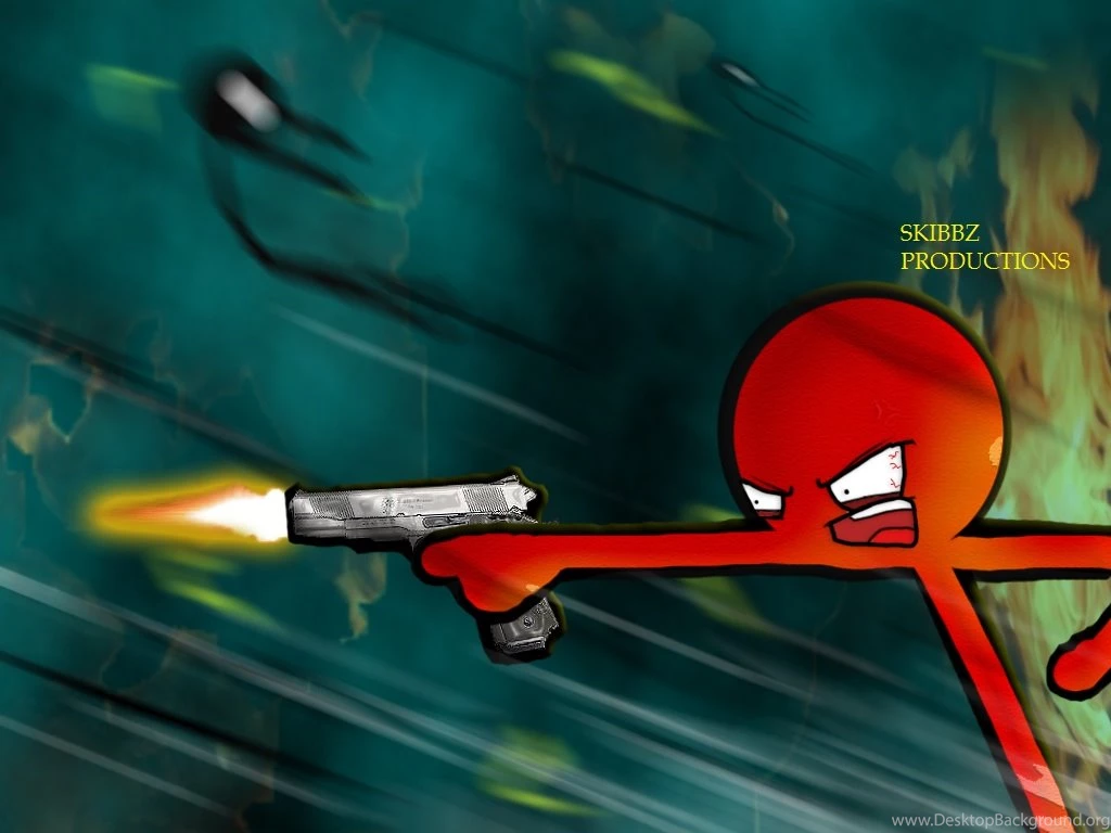 Stick Figure With Guns = BadA$$ By SKIBBZ On DeviantArt