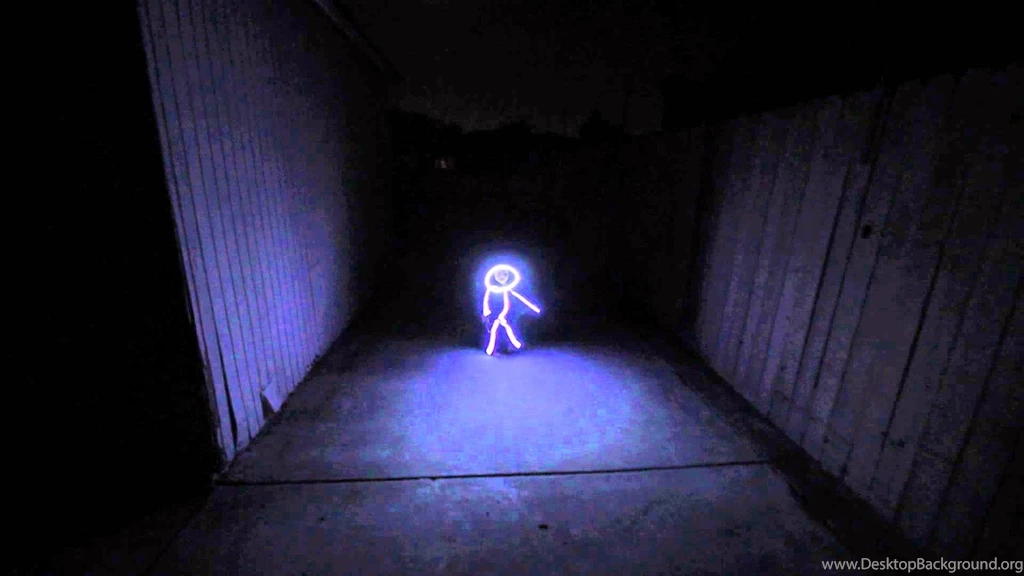 Baby Dressed Up As A Glowing LED Stick Figure For Halloween