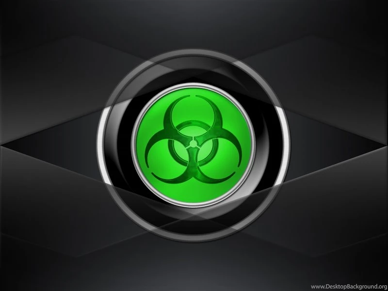 BLACK BOIHAZARD GREEN BIOHAZARD SYMBOL – Abstract 3D And CG HD ...