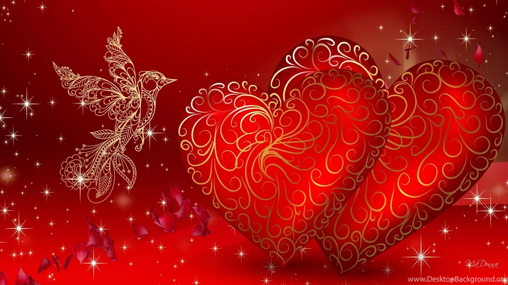 Wallpapers Purple Gold Red Great Love Heart Hd Pictures 1920x1080 ...