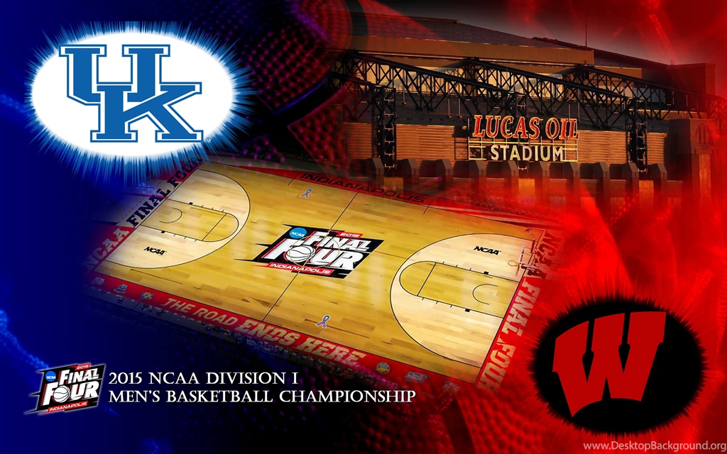 Kentucky Wildcats Vs Wisconsin Badgers 2015 NCAA Final Four Wallpapers
