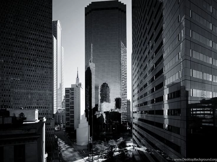 Chicago Skyline Black And White Outline