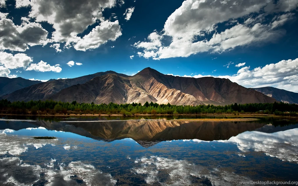 Mirror Lakes Sunlight Wallpapers