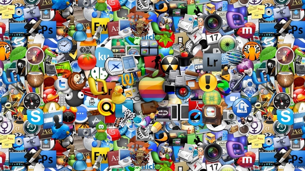 Wallpapers Colors Apple Laptop Icons Color 1366x768
