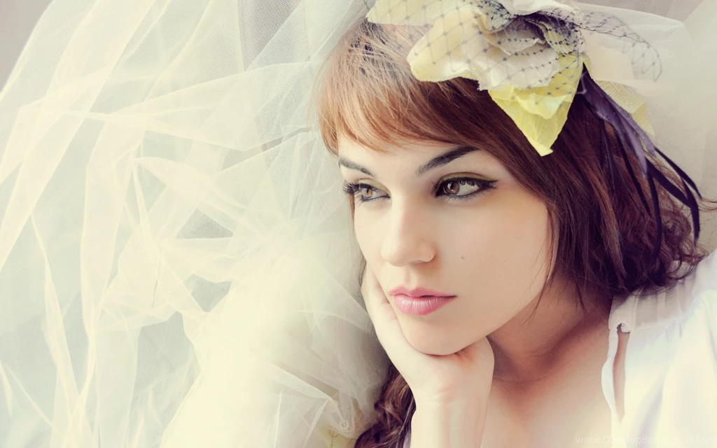 Download Wallpapers 3840x2400 Girl, Veil, Style, Beautiful, Face ...