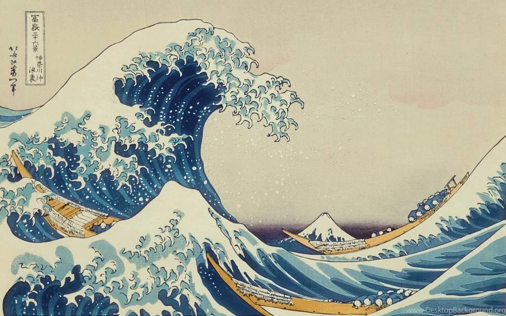 Wallpapers Art Waves Japan Wallpaper Images