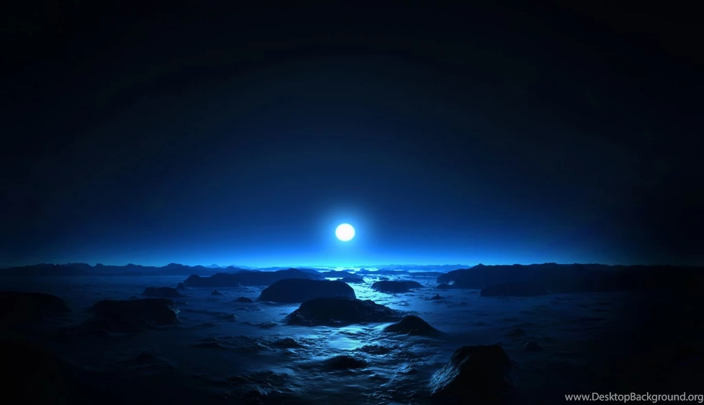 Wallpapers Window Nature Sea Moon At Mid Night X Hd 1366x786 ...